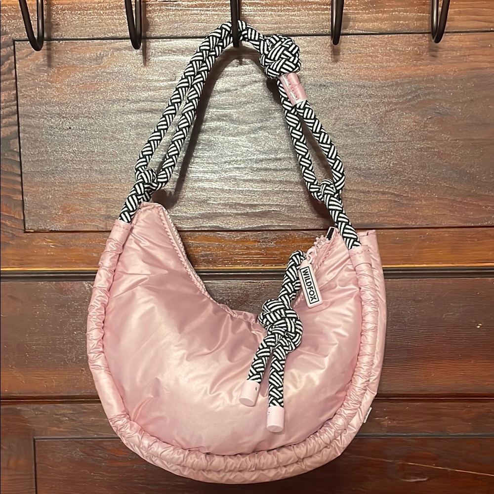 🩷WIlDFOX Hobo Puffer Pink mini Purse